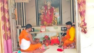 हरनाकछार के मालेश्वर महादेव मंदिर में मां कुष्मांडा की आराधना, सुख-समृद्धि की कामना